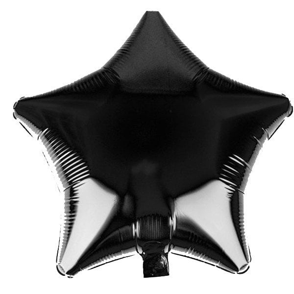 Siyah Renk Yıldız Folyo Balon
