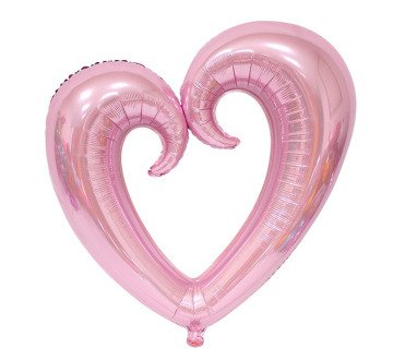 Açık Pembe Renk Kalp Balonu