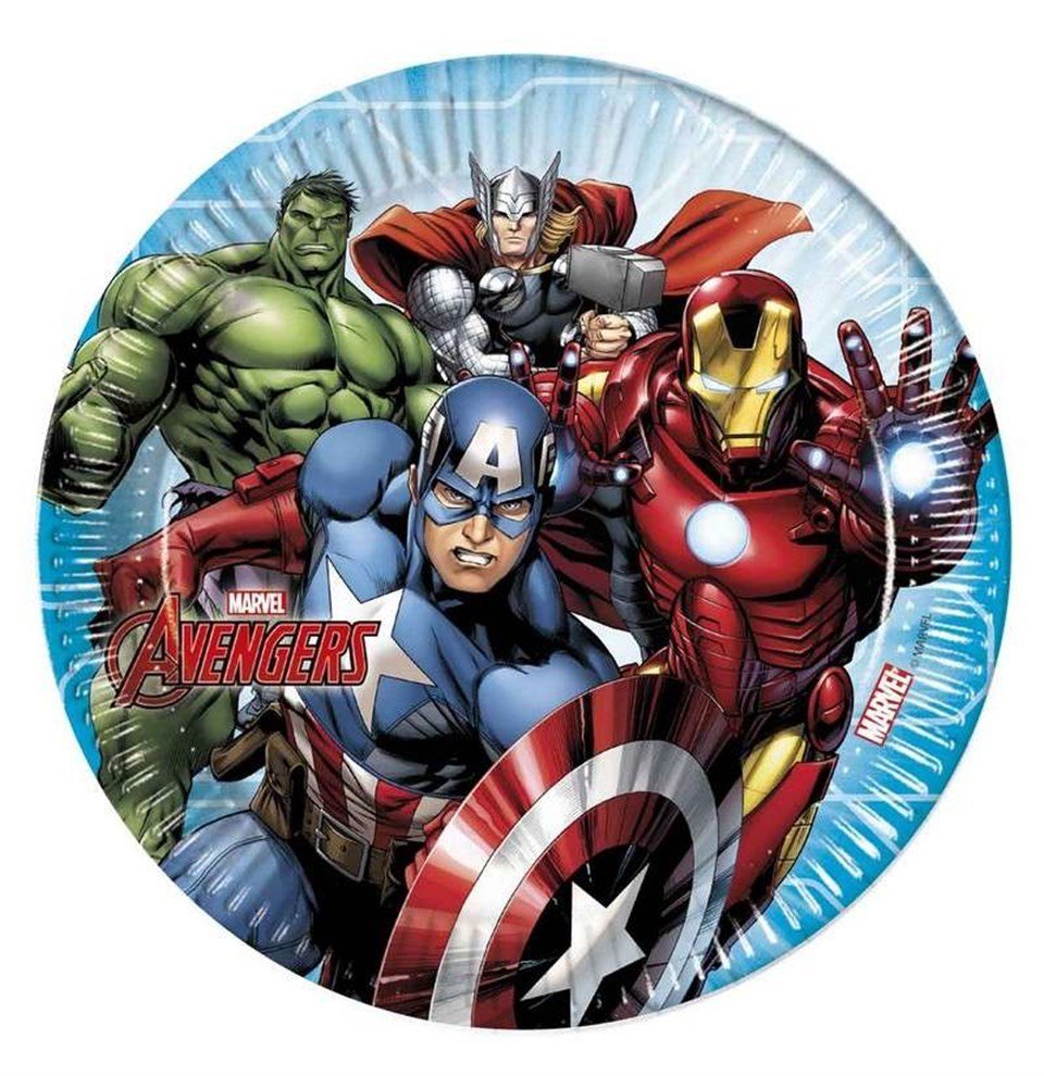 Avengers Doğum Günü Tabağı