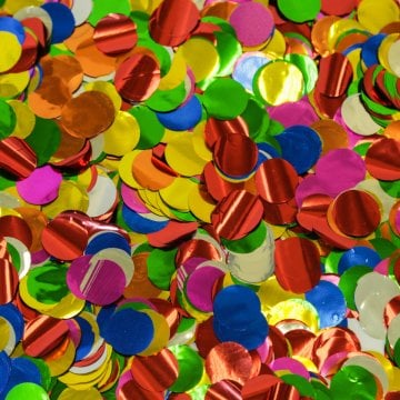 Karışık Renk Metalik Balon İçi Pul Konfeti