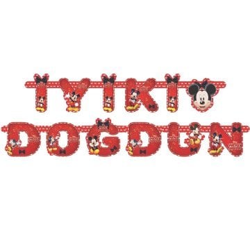 Mickey Mouse Doğum Günü İyiki Doğdun Yazısı