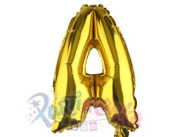 A Harfi Altın Renk Balon 75 cm