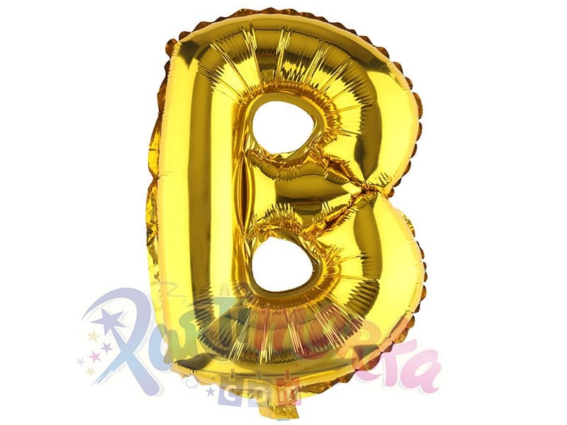 B Harfi Altın Balon 75 cm