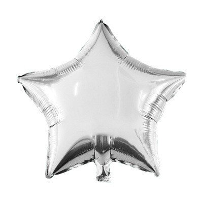 Gümüş Renk Yıldız Balon