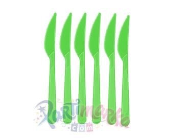 25 li Plastik Bıçak Yeşil