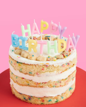 Happy Birthday Yazılı Pastel Makaron Renk Mum