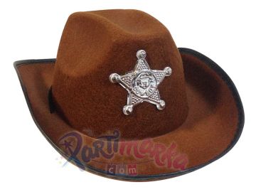 Şerif Kovboy Şapkası Kahverengi
