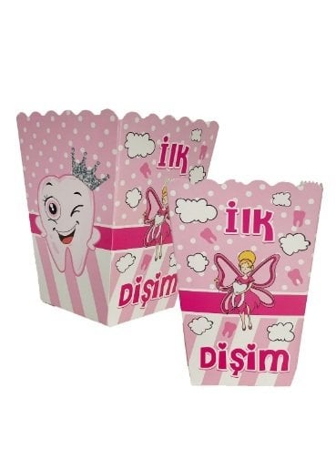 Pembe İlk Dişim Çıktı Mısır Kutusu