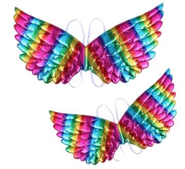 Melek Kanadı Renkli Parlak Peri Kanat