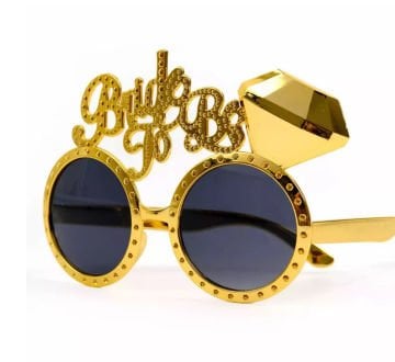 Bride To Be Gold Renk Parti Gözlüğü