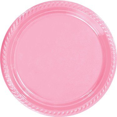 Pembe Doğum Günü Plastik Tabak 25 Adet