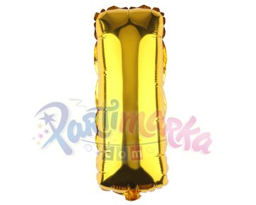 Altın Renk I Harfi Balon 75 cm