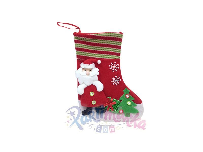 Yılbaşı Noel Baba Hediye Çorabı