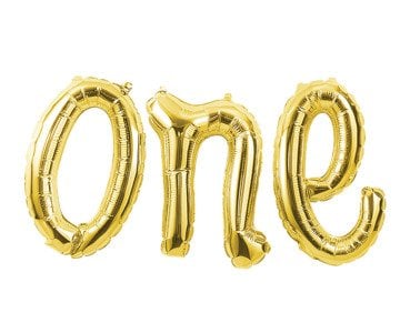 Gold Renk One Folyo Balonu