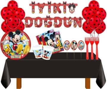 Mickey Mouse Doğum Günü Seti 8 Kişilik
