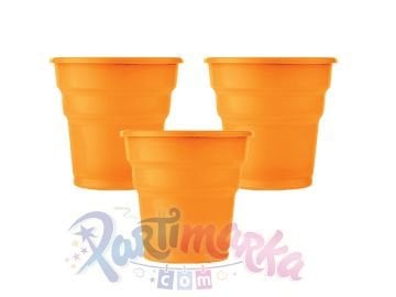 25 li Plastik Bardak Turuncu