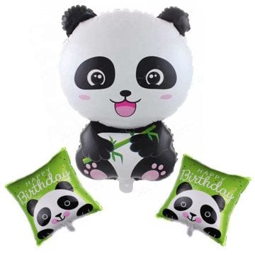 Panda Doğum Günü Folyo Balon Setleri