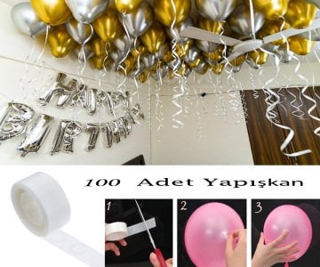 Balon Bandı Yapışkan 100 Adet