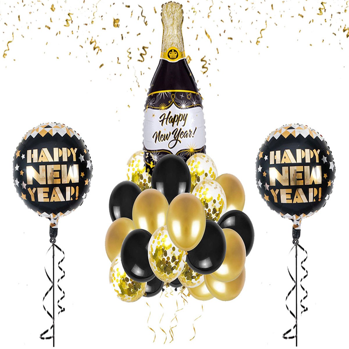 Yılbaşı Partisi Şampanya Balon Dekoru