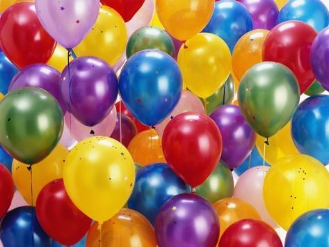 Metalik Sedefli Renkli Balon