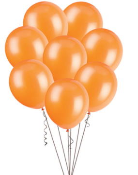 Turuncu Metalik Renk Parti Balonları