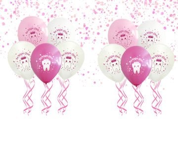 Diş Buğdayı Partisi Pembe Balonlar