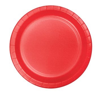 Kırmızı Renk Parti Tabakları