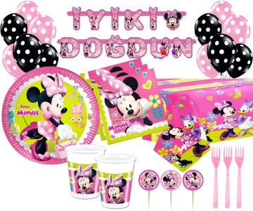 Minnie Mouse Doğum Günü Seti 16 Kişilik