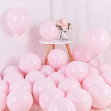 Pembe Renk Soft Pastel Balon