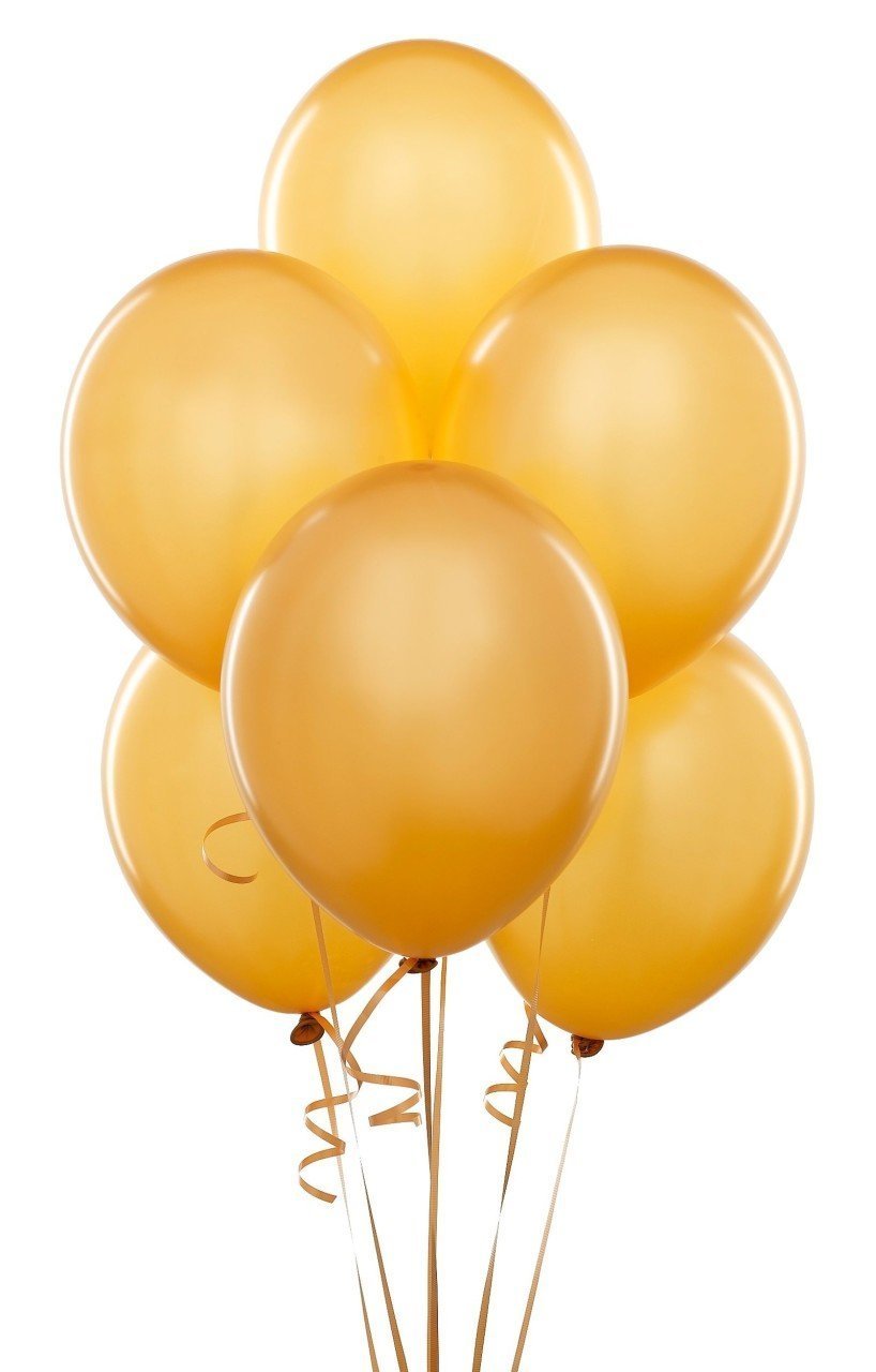 Metalik Altın Renk Balon 100 Adet