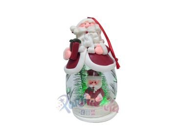 Noel Baba Işıklı Yılbaşı Maskot Süs