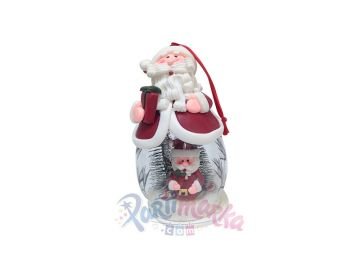 Noel Baba Işıklı Yılbaşı Maskot Süs