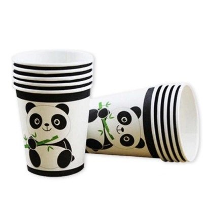 Panda Temalı Doğum Günü Bardakları