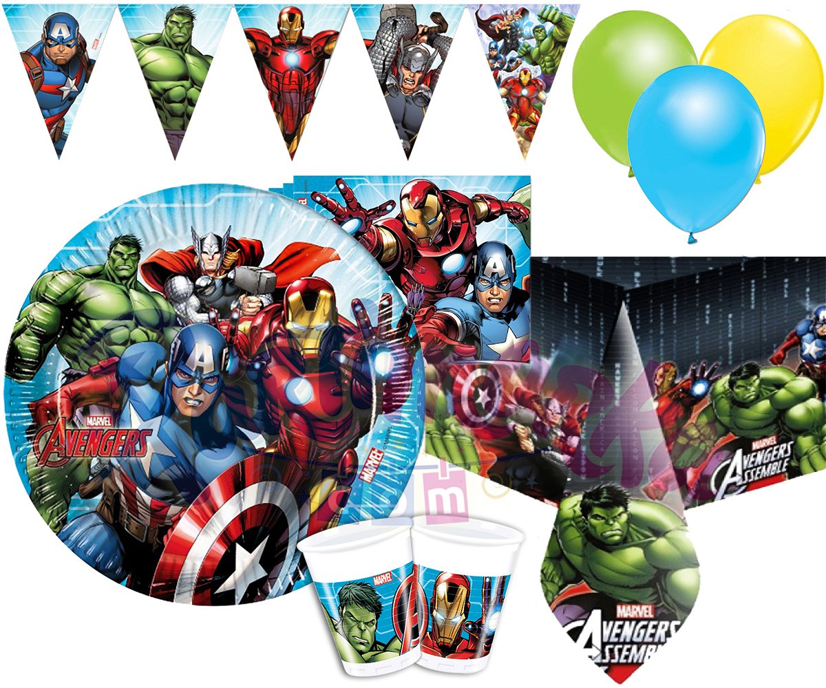 Avengers Doğum Günü 8 Kişilik Parti Seti
