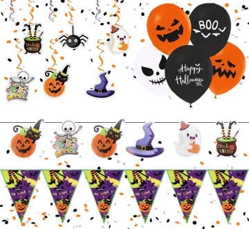 Halloween Temalı Süsleme Seti