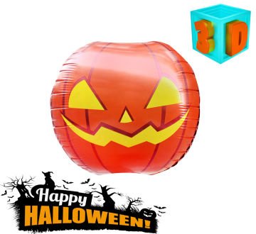 Halloween Balkabağı Folyo Balonu 3 Boyutlu