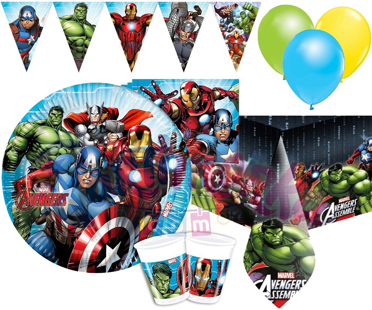 Avengers Yenilmezler 16 Kişilik Doğum Günü Seti
