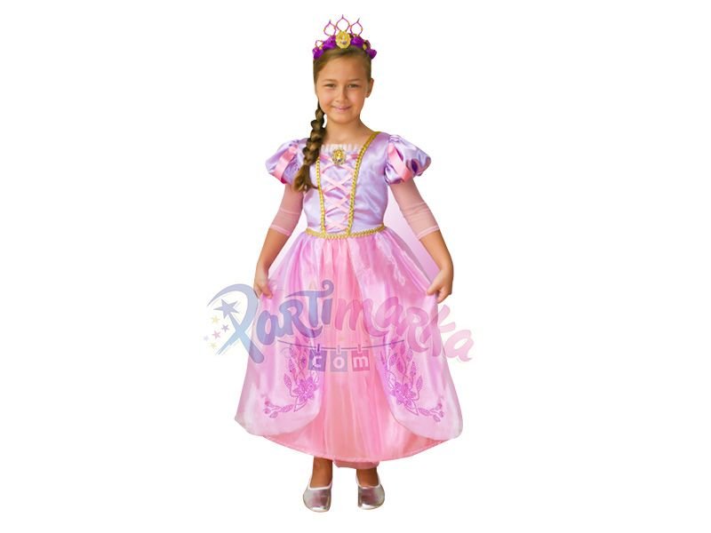 Prenses Rapunzel Kostümü 7-9 Yaş
