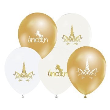 Unicorn Baskılı Balonlar 8 Adet