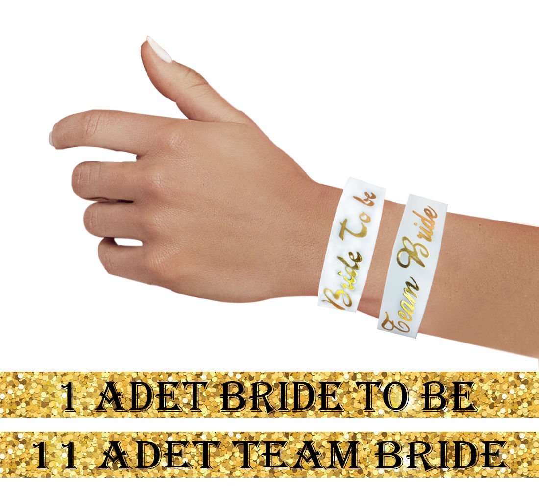 Bride To Be ve Team Bride Nedime Bileklik Seti