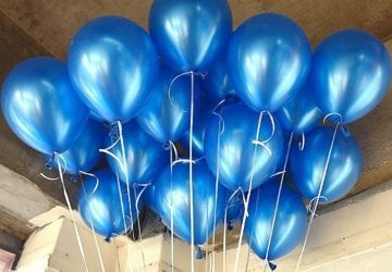 Metalik Koyu Mavi Balon 100 lü