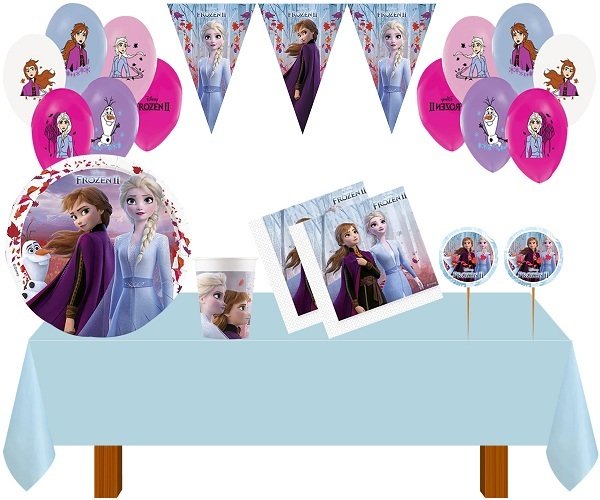 Frozen Doğum Günü Seti 24 Kişilik