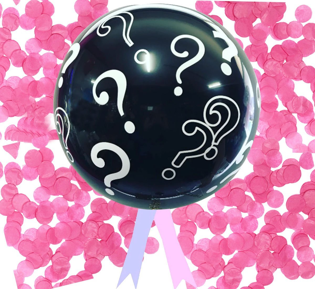 Cinsiyet Belirleme Balonu Pembe Konfetili