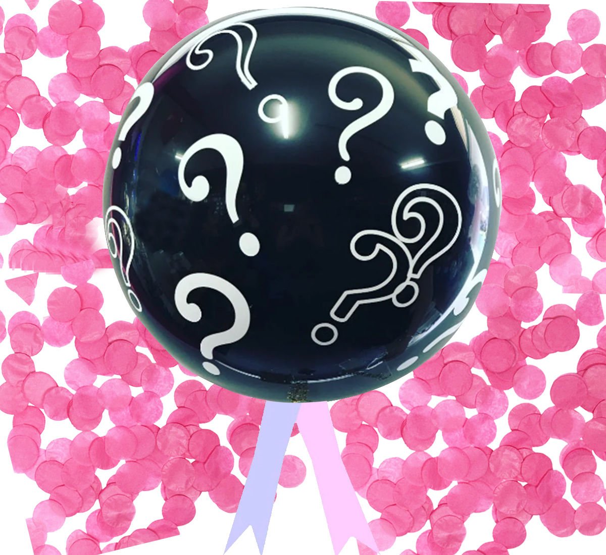 Cinsiyet Belirleme Balonu Pembe Konfetili