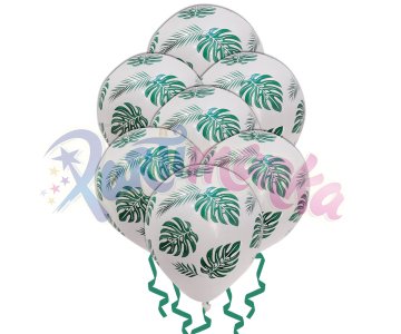 Yaprak Baskılı Balonlar 8 Adet