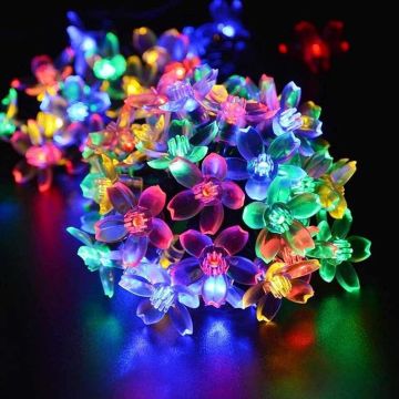 Çiçek Şeklinde Renkli 5 Metre Led Işık