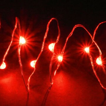 Kırmızı Renkte 3 Metre Pilli Led Işık