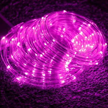 Led Işık Pembe Renk 3 Metre Pilli