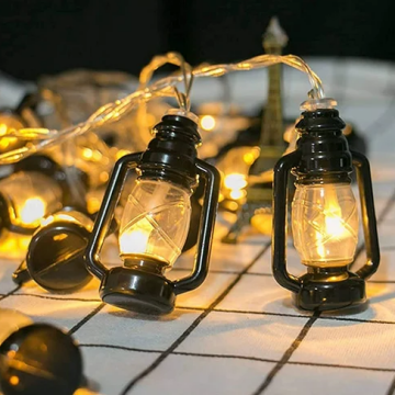 Ramazan Kandil Şeklinde Nostalji Led Işık Pilli