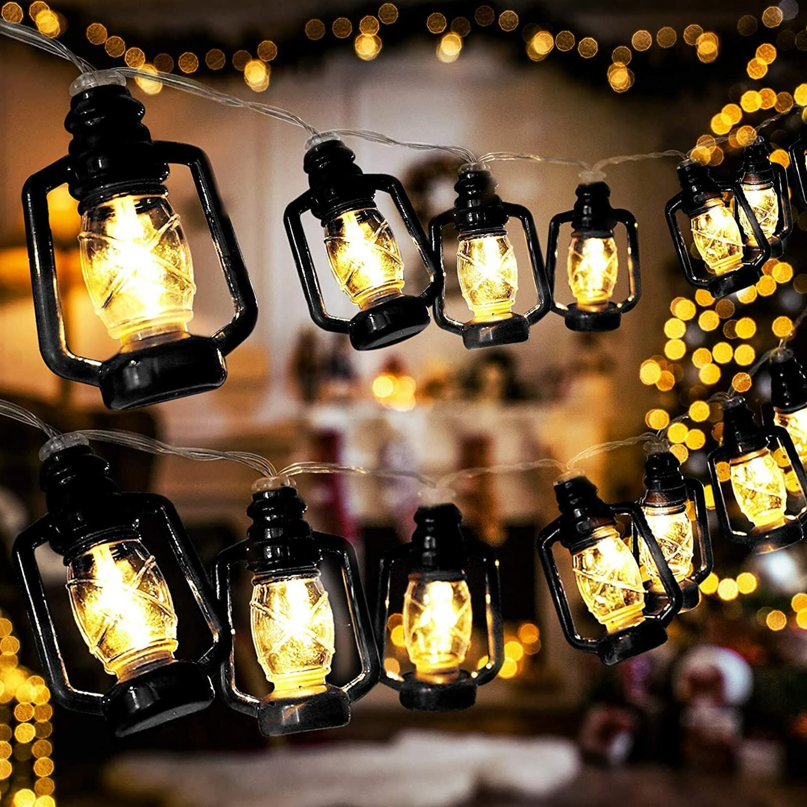 Ramazan Kandil Şeklinde Nostalji Led Işık Pilli
